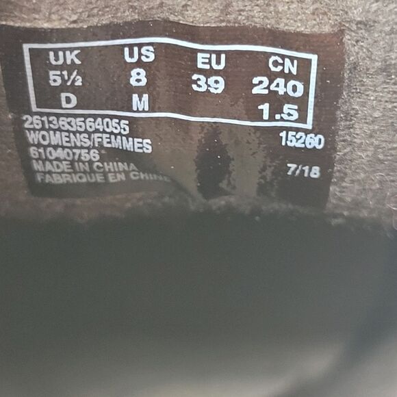 Clarks Sashlin Sue Womens Bootie Size 8 Brown Ankle Heeled Shoes - Picture 7 of 9